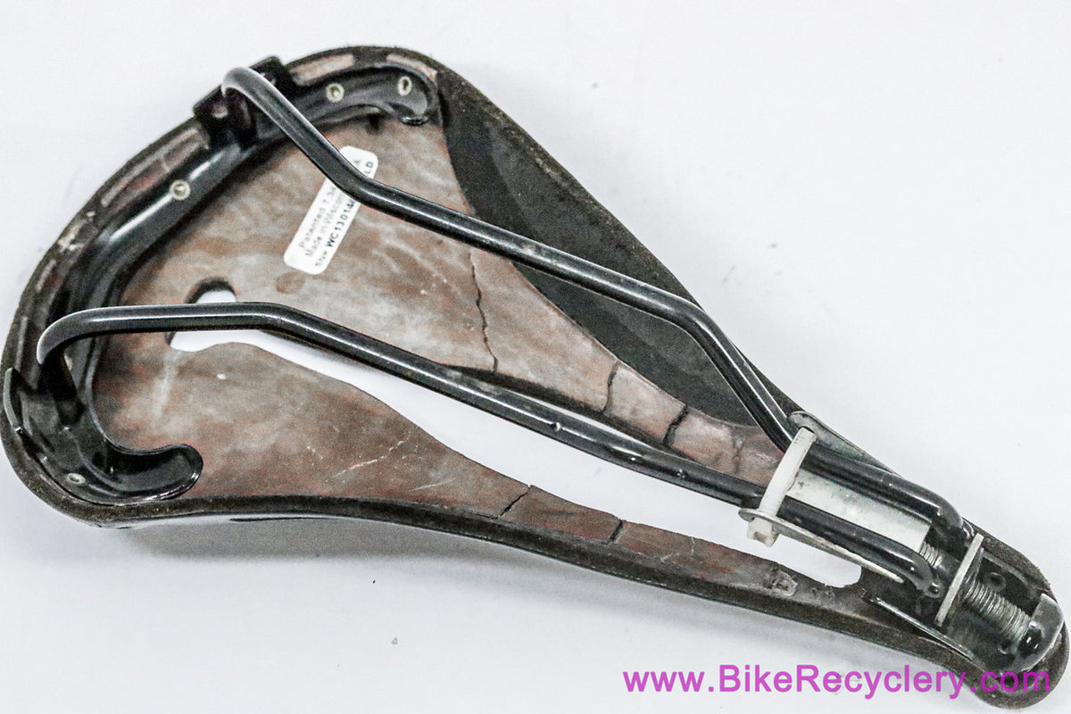 Selle Anatomica Titanico Leather Saddle: Black (Tension Bolt Issue, for parts Or Repair)