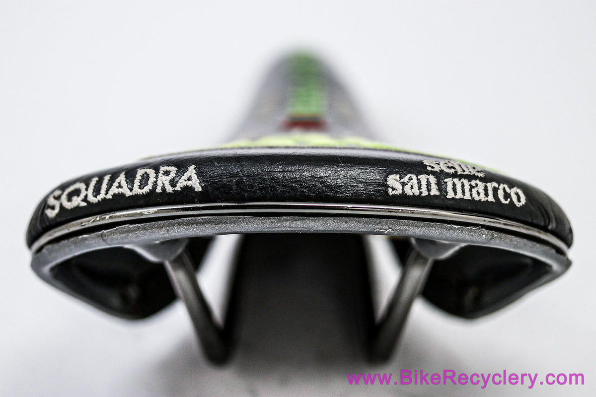 San Marco Squadra HDP No Slip Saddle: Textured & Embroidered Leather (Near Mint+)