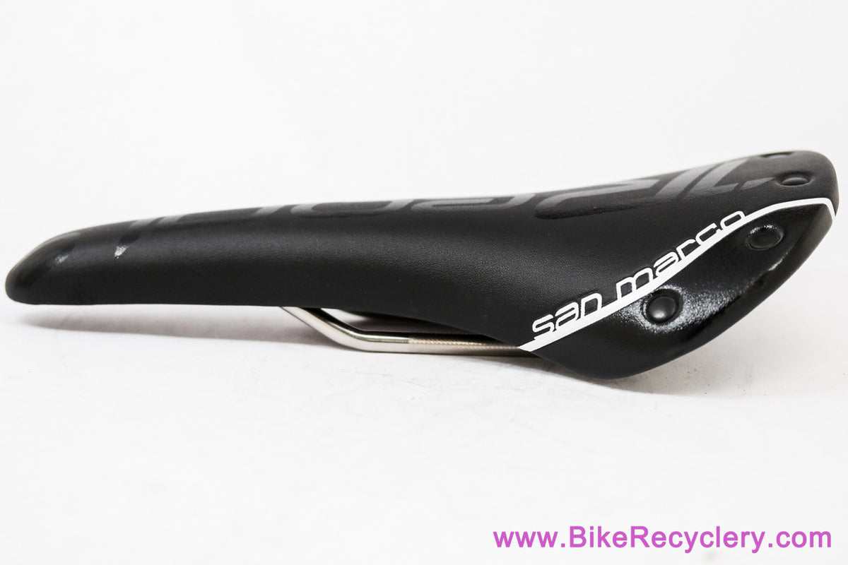 NOS San Marco Regale Rivet Saddle: 235g: Early 2000's - Black - Xsilte/Ti (Take Off)