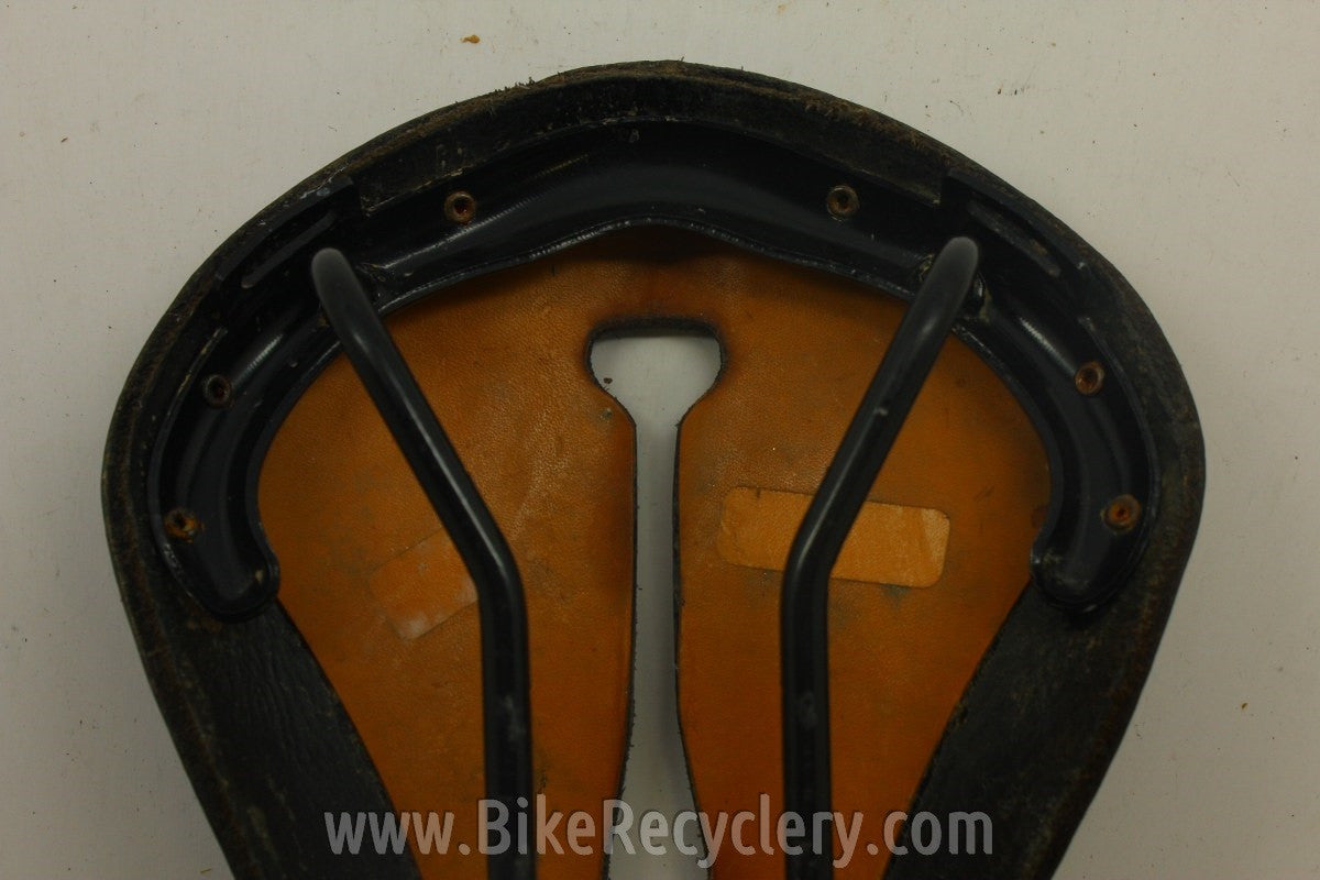 Selle Anatomica Titanico Leather Saddle: Black EXC