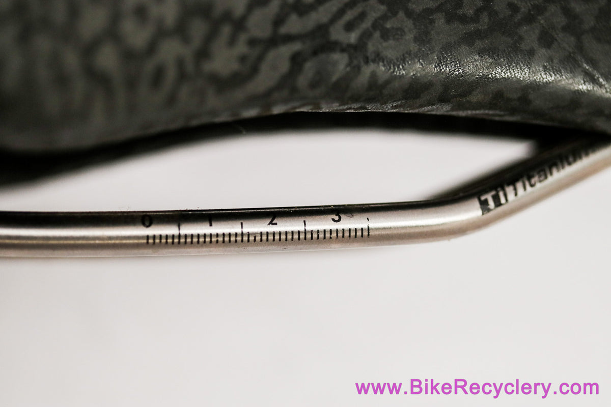 Vintage Terry Butterfly Titanium Saddle: Leopard Print Leather - Cutout (Near Mint+ Low Miles)