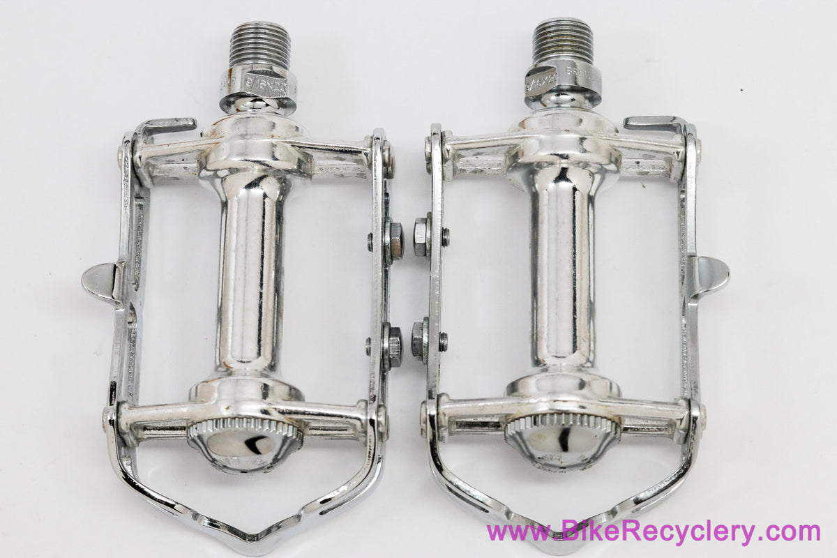 NIB/NOS Campagnolo Nuovo Record #1037 Strada Pedals: Chrome - Toe Clip Bolts