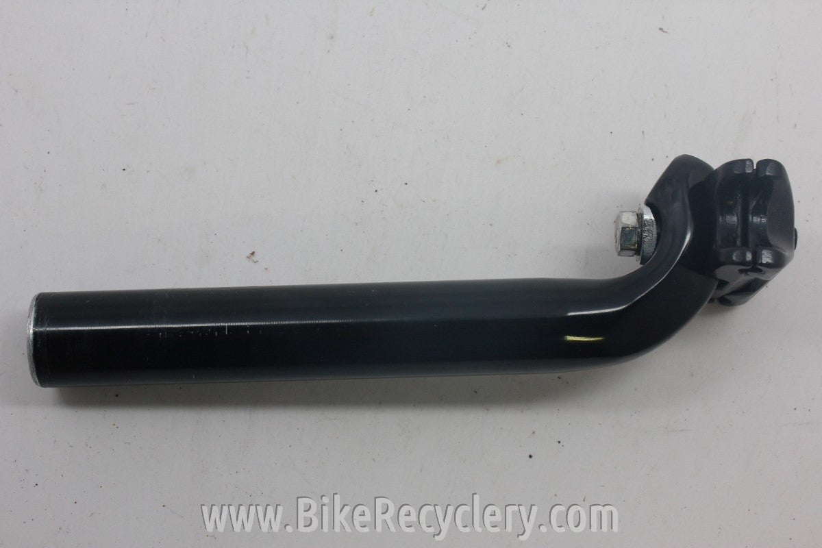 27.2mm Vintage Italian Road Bike Seatpost: Black, 215g