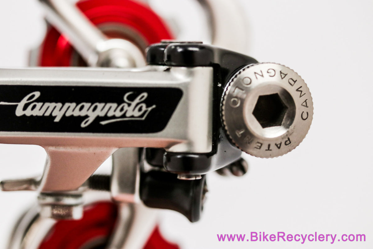 Campagnolo Super Record 4001 Rear Derailleur: Red Bullseye Jockeys - Pat 1984 (Low Miles Near Mint+)