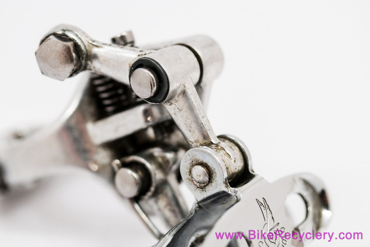 Campagnolo Nuovo Record Three Hole Front Derailleur: 1052/NT - 25.4mm Clamp (EXC+ Low Miles)