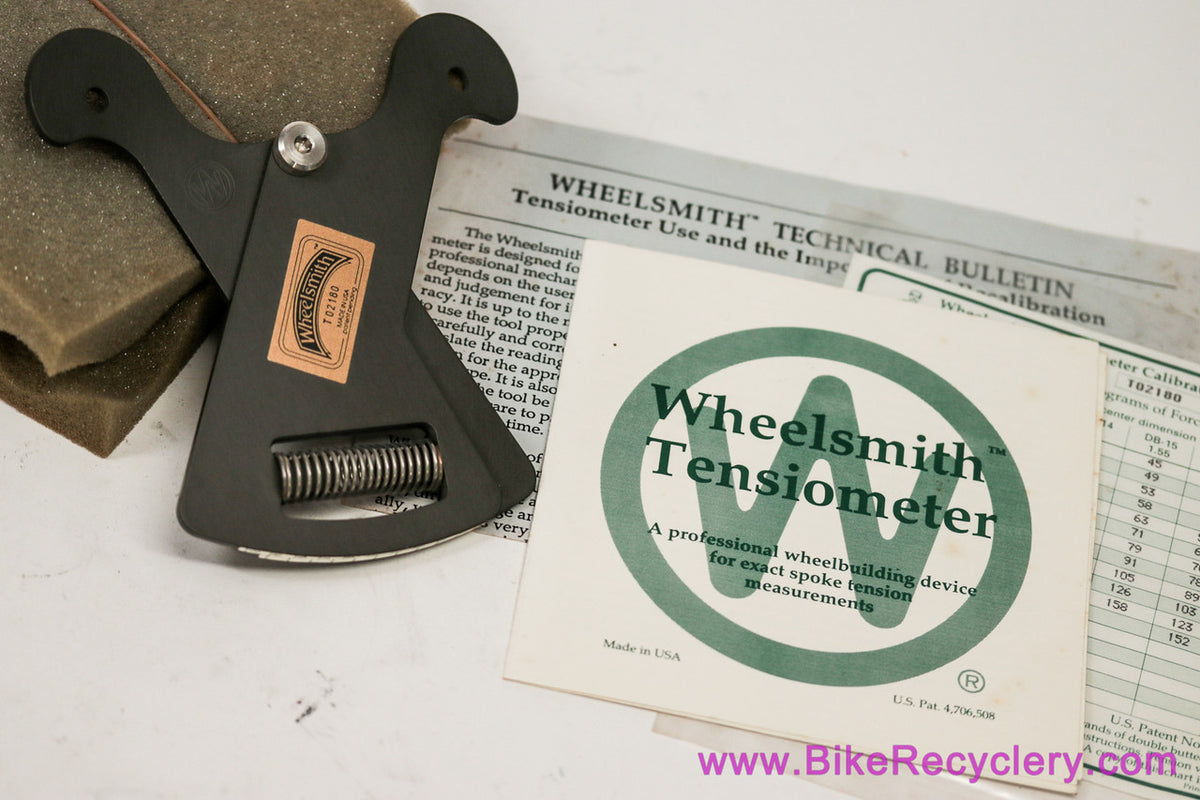 NIB/NOS Wheelsmith Tensiometer Spoke Tension Gauge + Calibration Chart