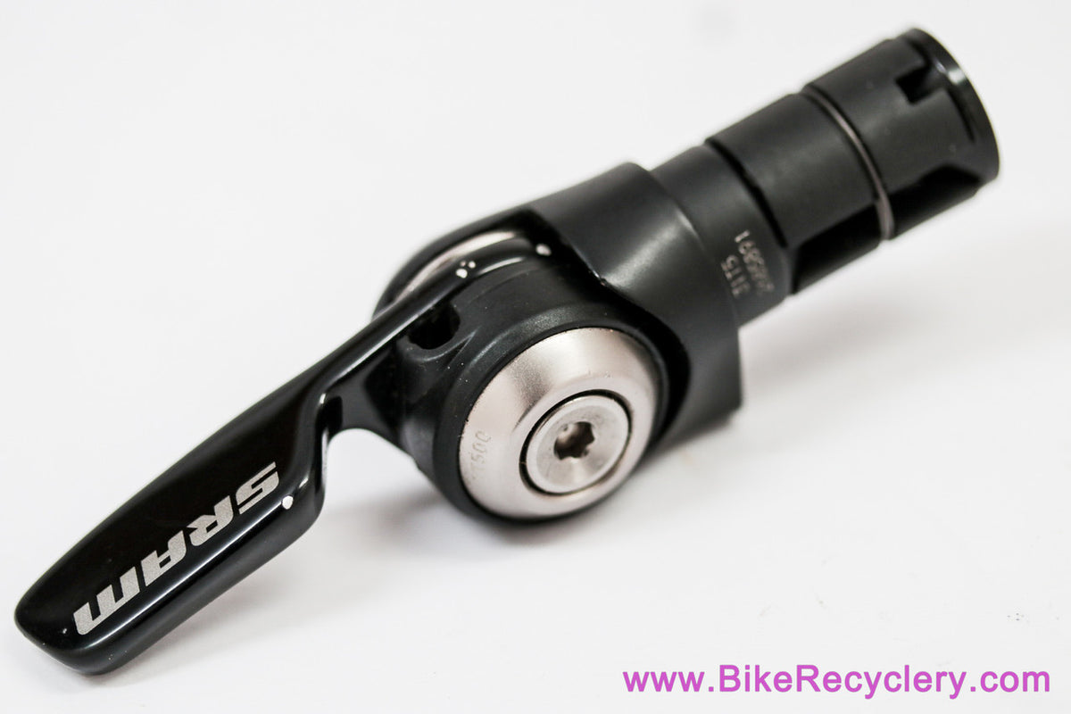 SRAM TT-500 Aero Bar End Shifter: LEFT / FRONT 2/3s - Silver Caps (New Take-Off w/ Shop Wear)