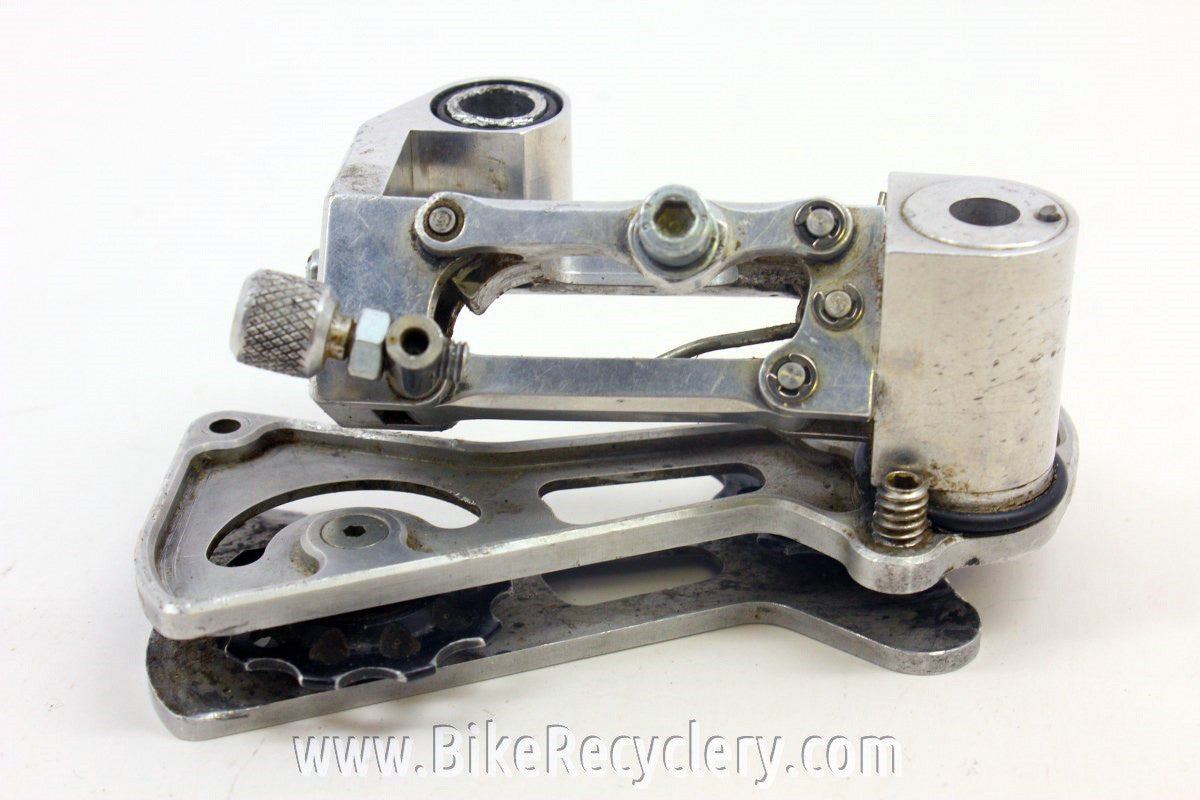 Prototype Maching Joe's Rear Derailleur: CNC 1990's, Silver SUPER RARE!