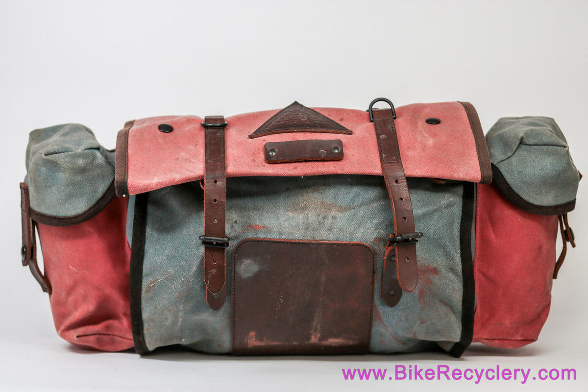 Analog x Waxwing Fifth Season Key Pa Saddle / Handlebar Bag: RARE & Huge! Waxed Cotton - 34L