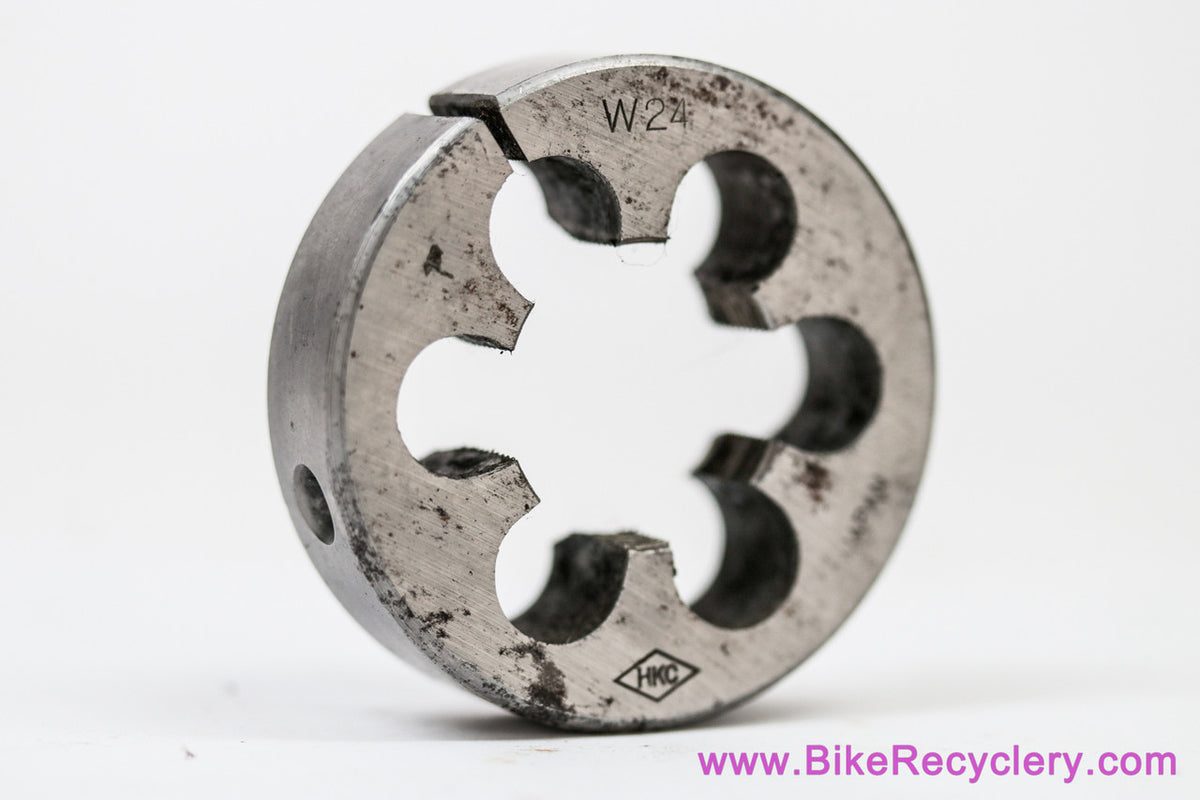 HKC Hozan Fork Die: 1" x 24 tpi ISO / JIS / English - Steerer Threading & Chasing (EXC)