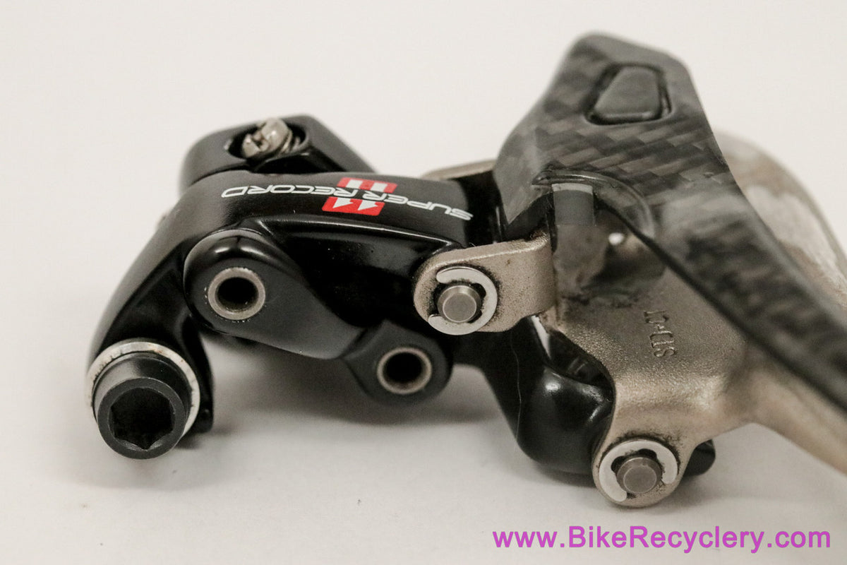 Campagnolo Super Record 11s Front Derailleur: Braze On - Mechanical - FD11-SR28 - Carbon (LOW MILES Near Mint+)