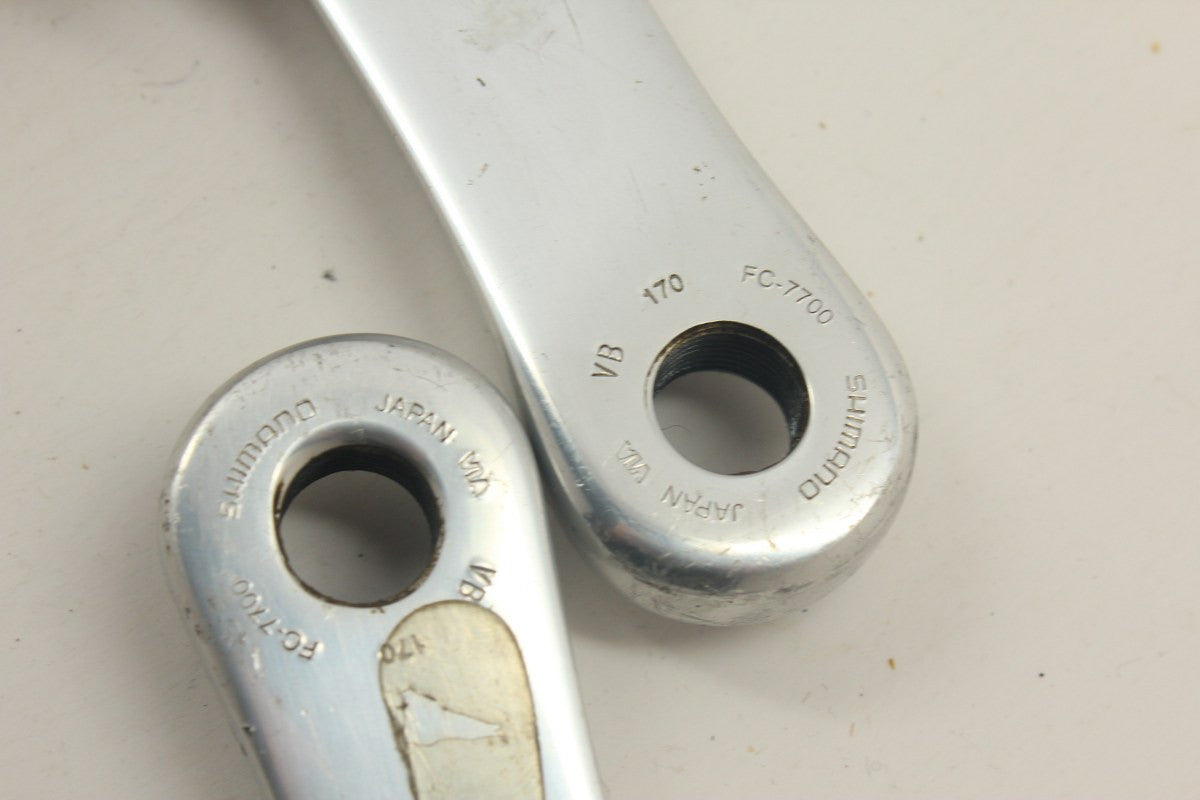 Shimano Dura Ace 7700 Crankset & Bottom Bracket: 170mm, 52/38t, 109.5x68 Octalink V1