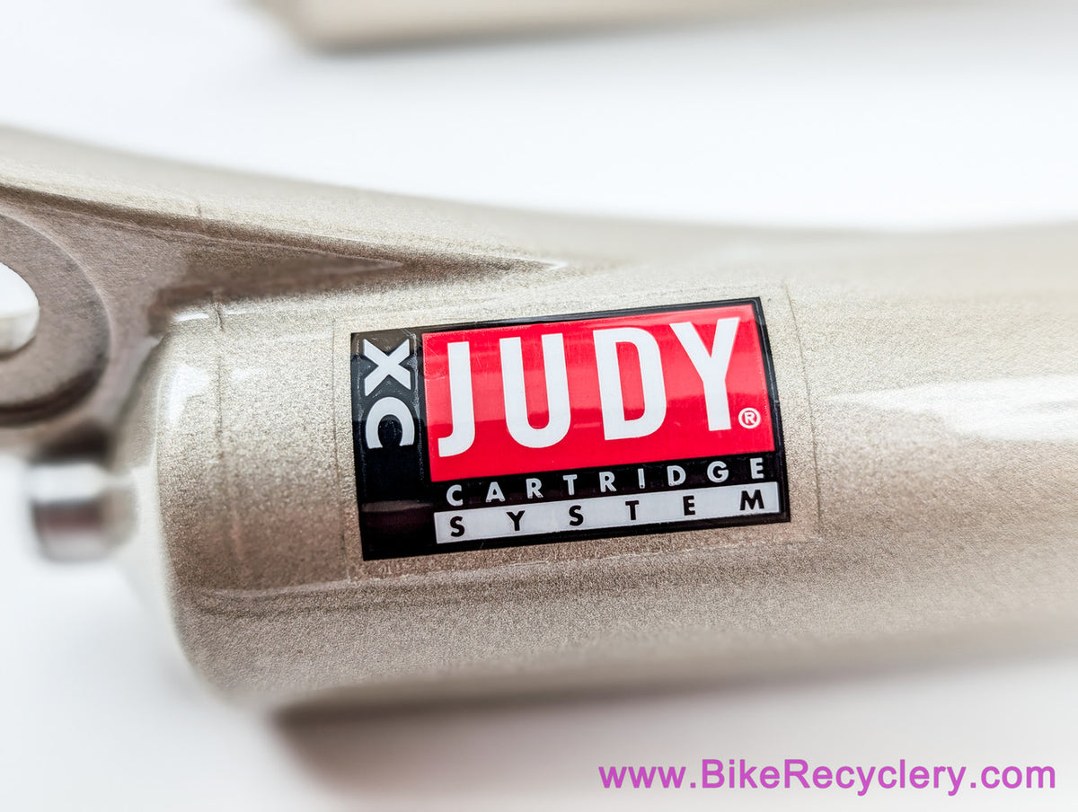 NIB/NOS 1995 Rockshox Judy XC Fork: 1 1/8" - 63mm - 26" - Champagne (PRISTINE & RARE)