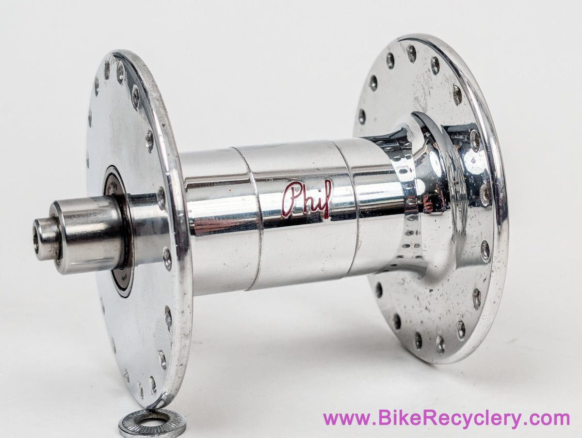Phil Wood Classic High-Low Road Freewheel Hubset: 36H x 130mm - QR - Polished (EXC+)