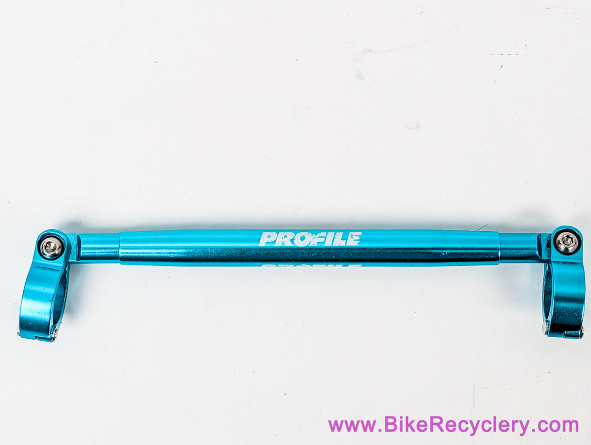 Profile Handlebar Cross Brace: Turquoise Ano - 9" - Vintage 1990s (Near Mint+)