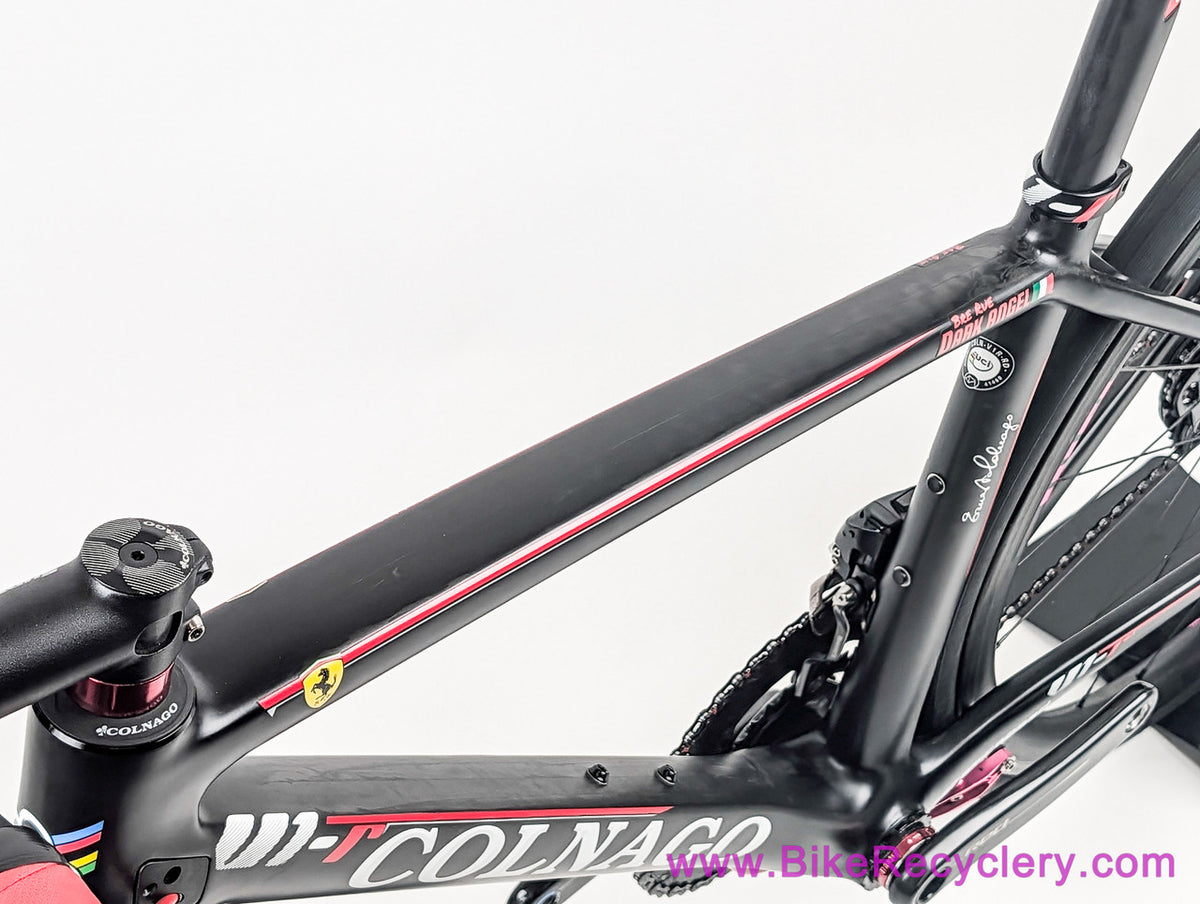Colnago V1-R Ferrari Superbike Pro Build: RED eTap - EEbrakes - 14.7lbs - Ceramic Speed - HiFi EP30 - Quarq Dzero - 42s / 50cm (MINT, 3500 Miles))