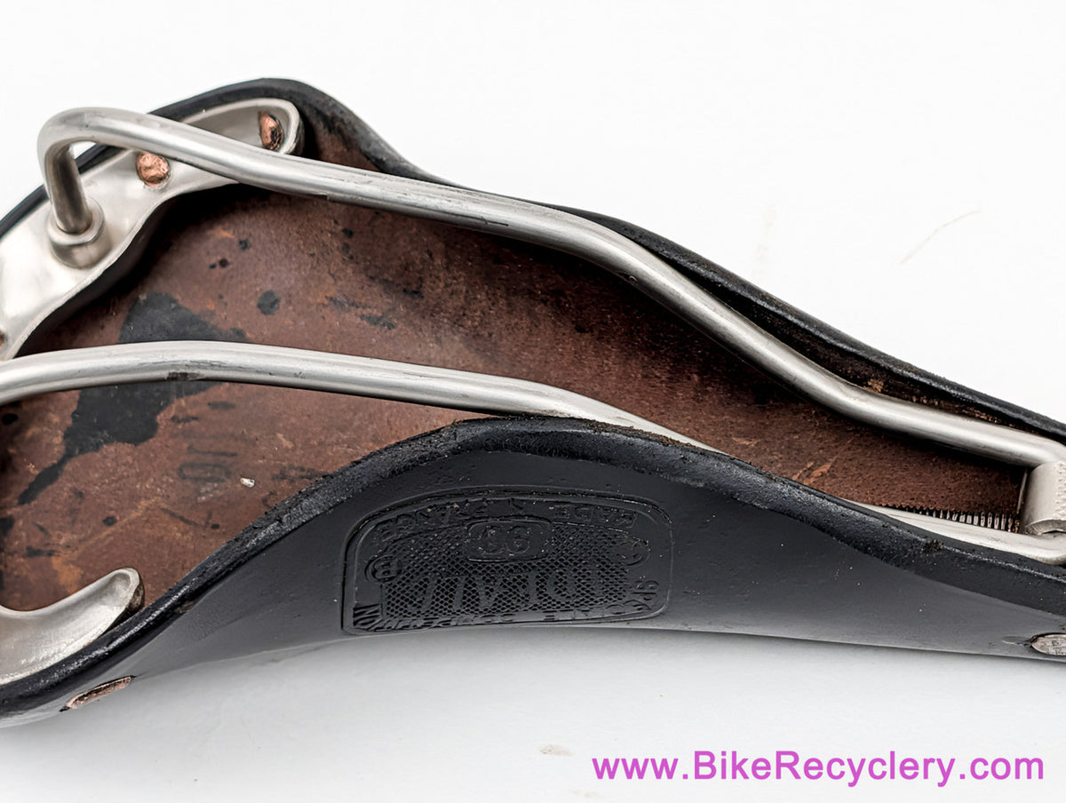 Ideale 90 TITANE Special Competition Saddle: Titanium Rails + Copper Rivets (Near Mint - Not Dry/cracking!)