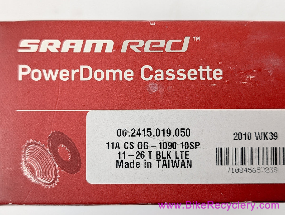NIB/NOS SRAM Red PowerDome OG-1090 10s Cassette: 11-26t