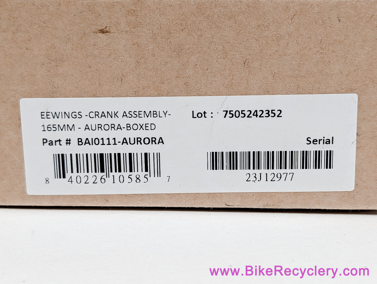 Cane Creek eeWings Aurora Crankset: 165mm x 30mm - Hand Painted Limited Edition (NEW)