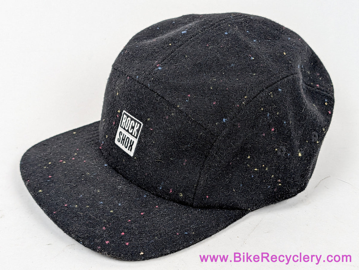 Rockshox 5-Panel Confetti Wool Hat: Black (NEW)