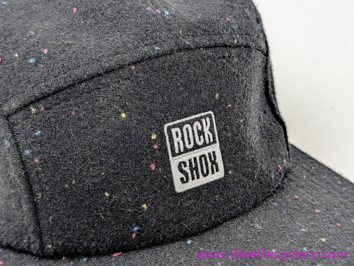 Rockshox 5-Panel Confetti Wool Hat: Black (NEW)