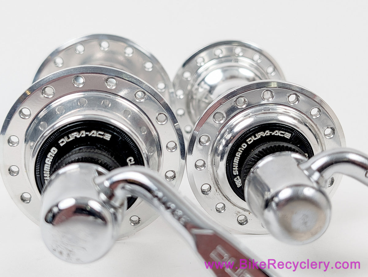 Shimano Dura Ace FH/HB -7400 Hubset: Freewheel - 32H x 126mm - QR Skewers (MINT <50 Miles))