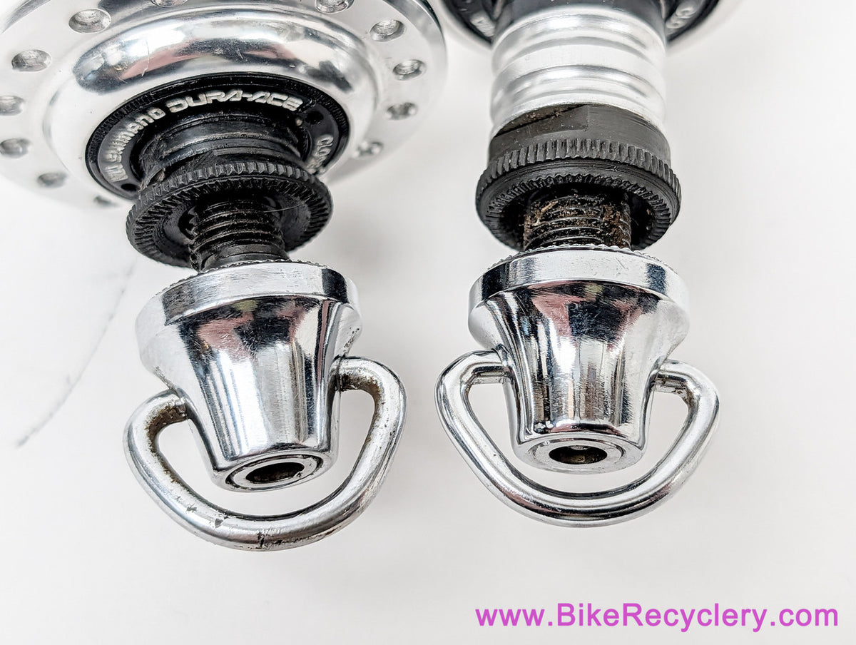 Shimano Dura Ace FH/HB -7400 Hubset: Freewheel - 32H x 126mm - QR Skewers (MINT <50 Miles))