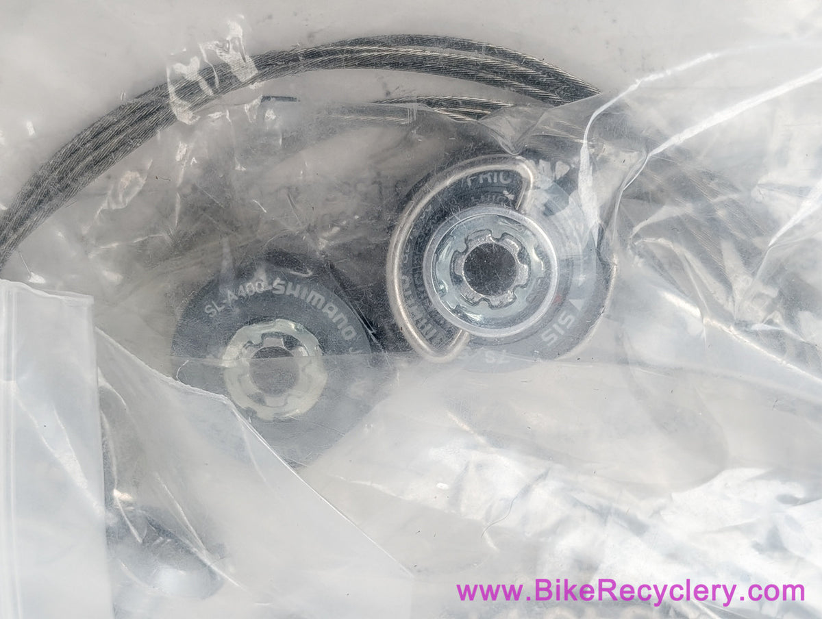 NIB/NOS Shimano Light Action SL-A400 Downtube Shifters: 7 Speed