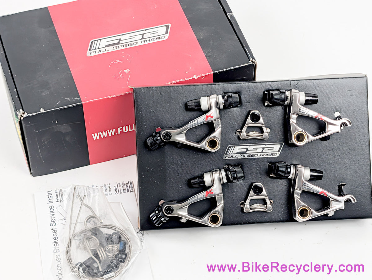 NIB/NOS FSA SL-K Cyclocross Cantilever Brakeset: Silver (New!)