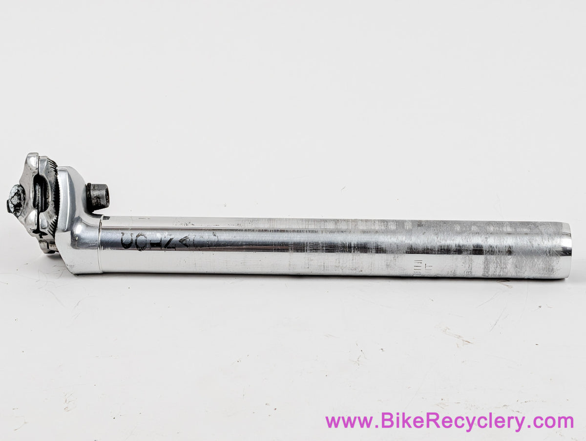 Selcoff Team Colnago Seatpost: 27.2mm - Vintage 1990's - Silver ano - Made in Italy