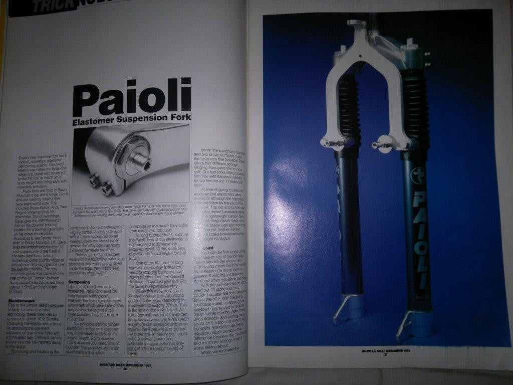 Vintage Paioli Suspension Fork: Early 1990's - Elastomer - 3DV Purple - Italian - RARE