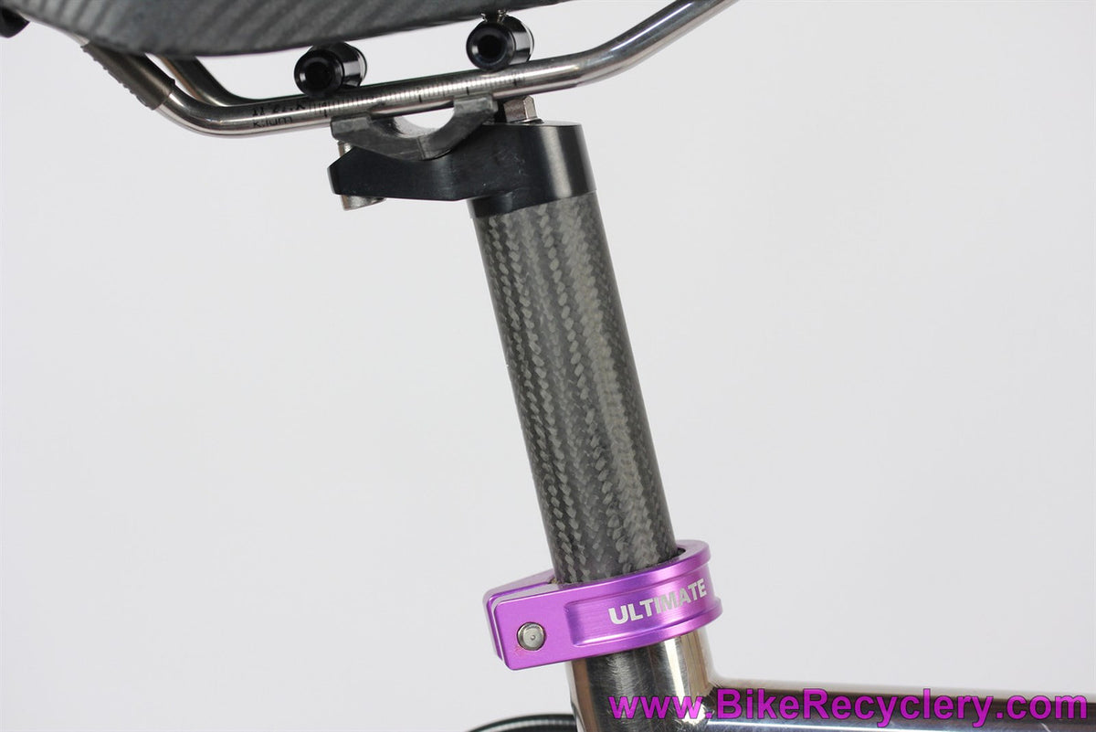 Titanium Sandvik Road Bike: 56cm - Wound Up - Record/Chorus 9sp - TA Zephyr - TRP R979 - H+Son - 3DV Purple - 18lbs (Show Condition)