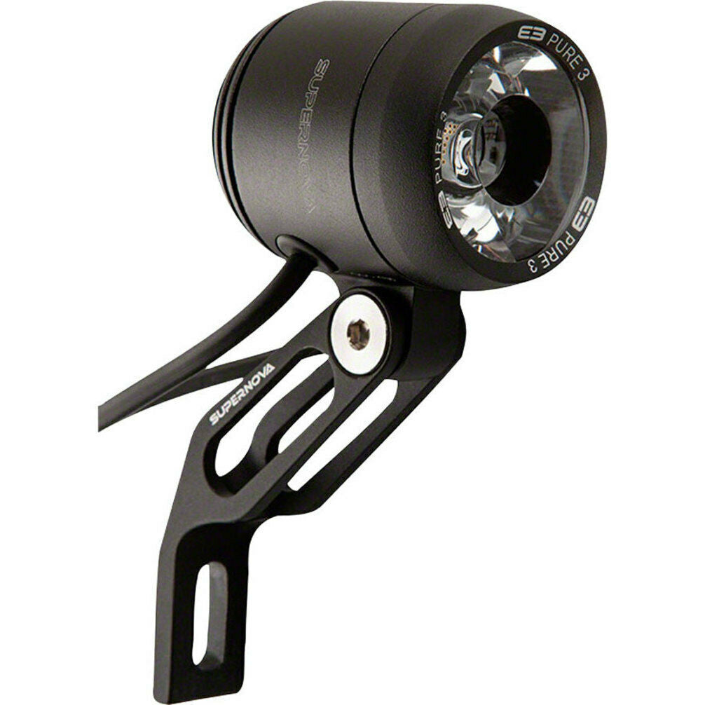 Supernova E3 Pure 3 Dynamo Headlight: Black - Multimount (NEW in tin )