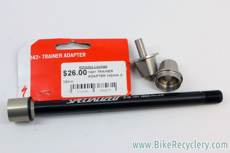 CycleOps Trainer Accessory Lot: Specialized 142+ Adapter, Cam Lever Upgrade Kit, Bike Thong, Skewers