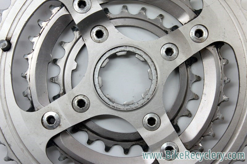 Shimano XTR M952 Crank Spider & Triple Chainrings: 46/34/24t, 112/68mm 4-Bolt