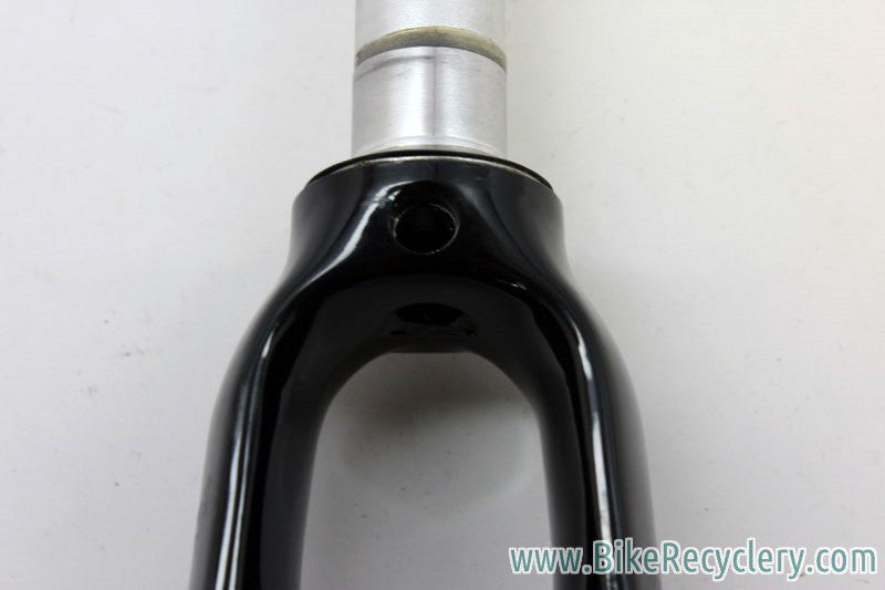 Deda Black Force 2 Carbon Fork: 1" Threadless, Black 700c