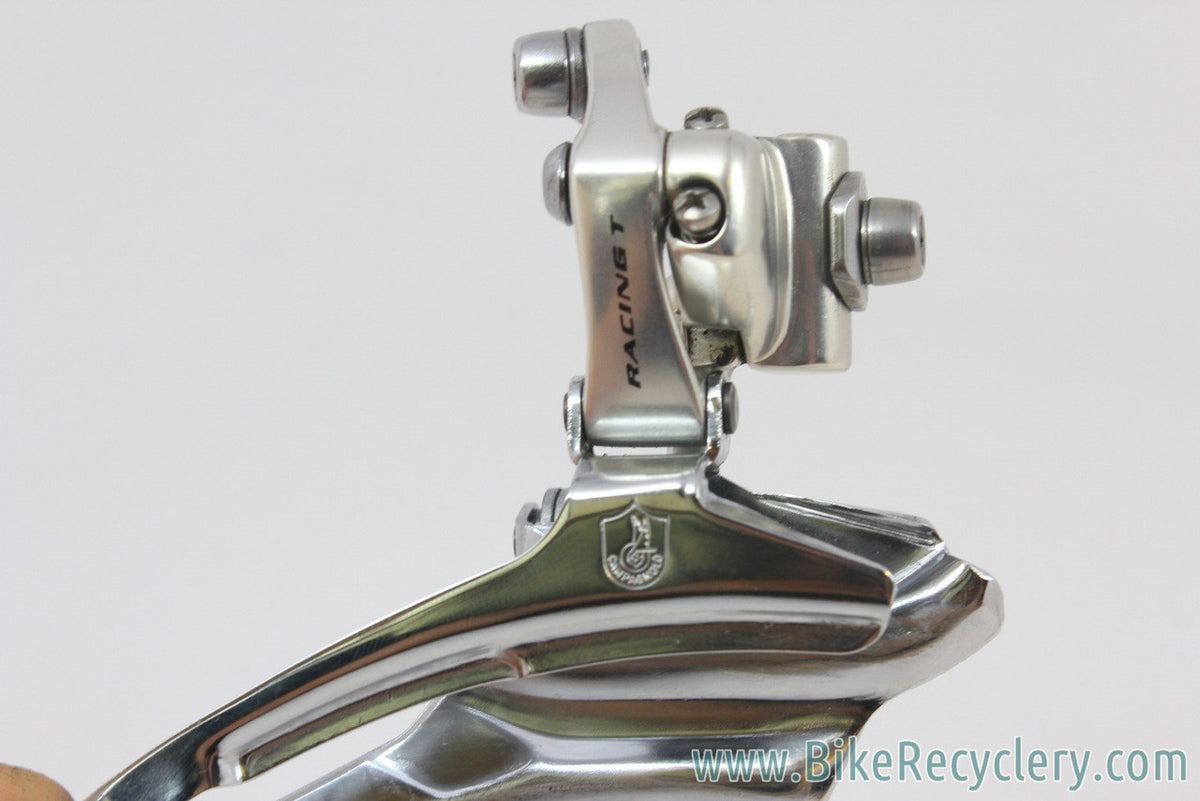 Vintage Campagnolo Racing T Front Derailleur: Braze On, Triple, 1st Gen 8-Speed MINT