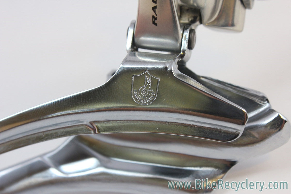 Vintage Campagnolo Racing T Front Derailleur: Braze On, Triple, 1st Gen 8-Speed MINT