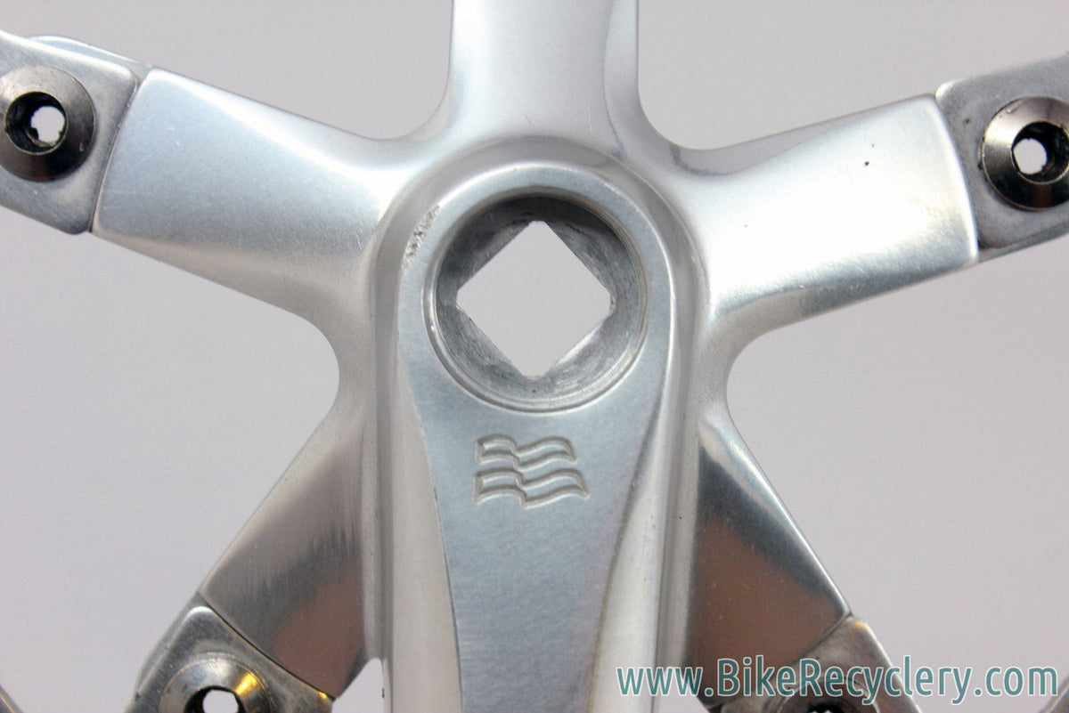 Vintage Specialized Racing Flag Road Bike Crankset: 170mm, 42T Singlespeed (or Double), 110mm, Silver