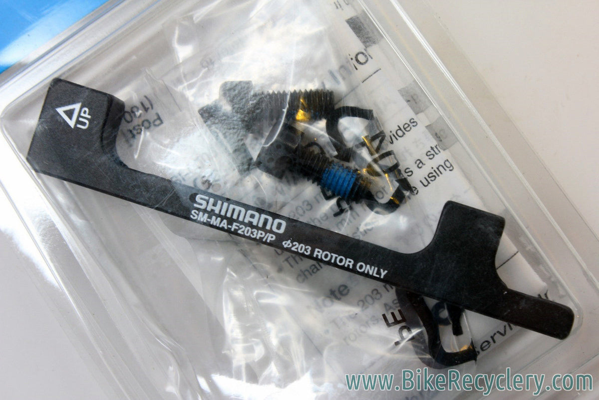 Shimano Disc Brake Adapter: SM-MA-F203P/P, Front Post Mount, 203mm