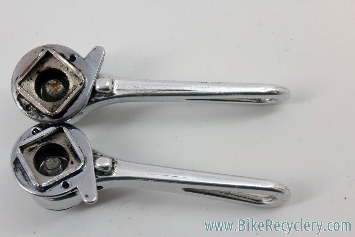 Vintage Mavic (Simplex Super LJ SLJ) Downtube Shifters: Silver, Retro-Friction