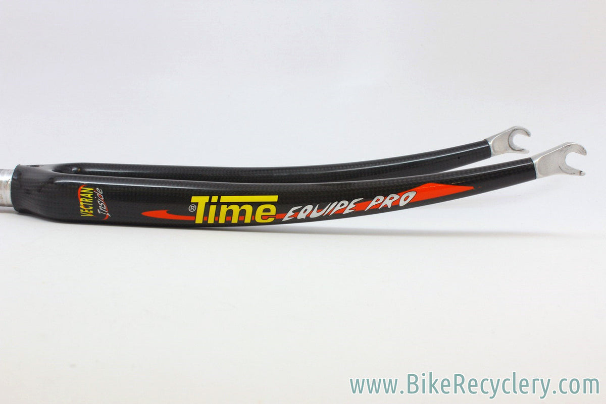 Time Equipe Pro Carbon Road Fork: 1" Threaded, MINT