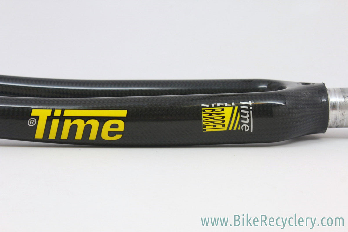 Time Equipe Pro Carbon Road Fork: 1" Threaded, MINT