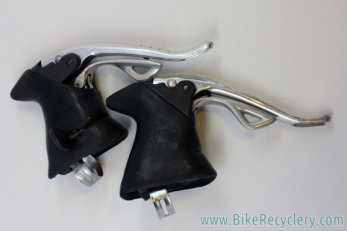 Campagnolo Record 8 Speed Triple Ergo Shifters / Brifters: Slotted, Carbon BB System