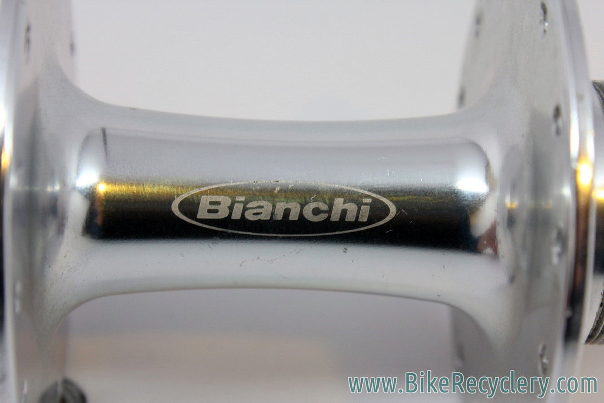 Bianchi Pista Flip Flop Rear Hub: Silver, 120mm, 28H, Fix/Free, New Take-off