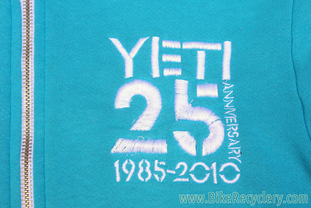 Yeti Cycles 25th Anniversary Hoodie: Vintage Headbadge Logo, Smal