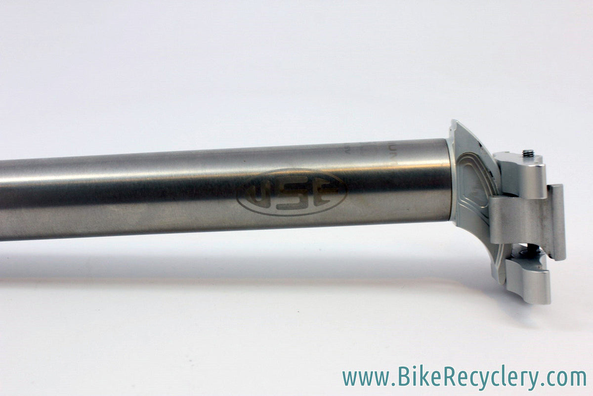 Vintage U.S.E. Alien Cyclops Titanium Seatpost: 27.2mm x 350mm, Near Mint