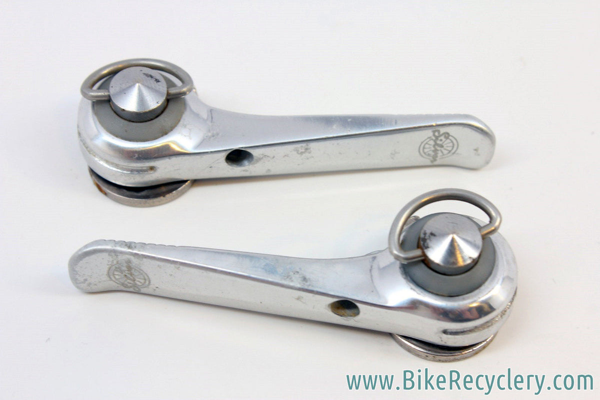 Rivendell Silver Downtube Shifters: Power Ratchet Retro Friction