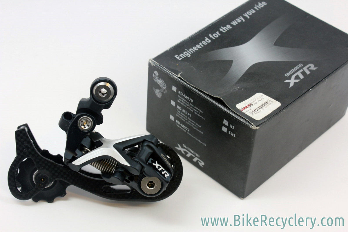 NEW Shimano XTR 9 Speed RD-M972 GS Rear Derailleur: Shadow, Carbon Mid Cage