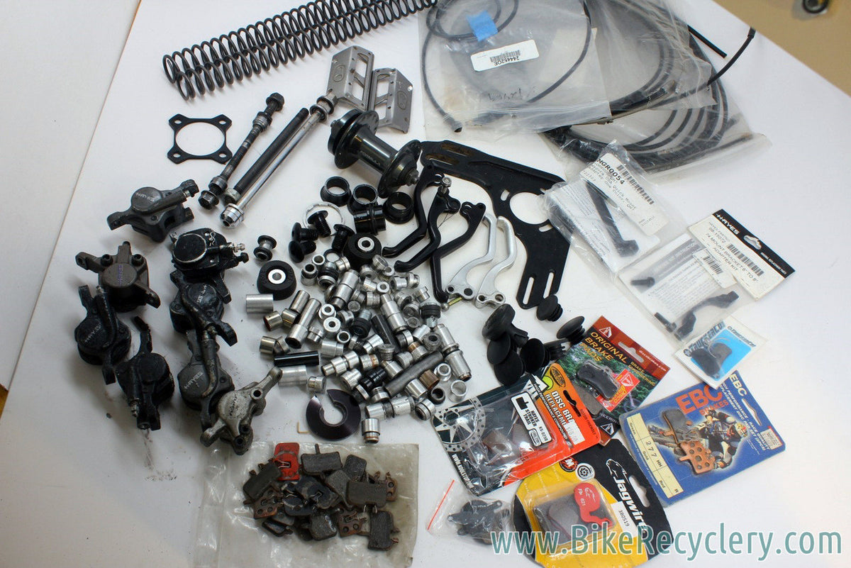 HUGE DH Hardware Lot: Disc Brake, Hub, Chain Guide, Springs, etc
